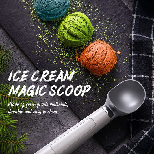 Heated ice cream scoop