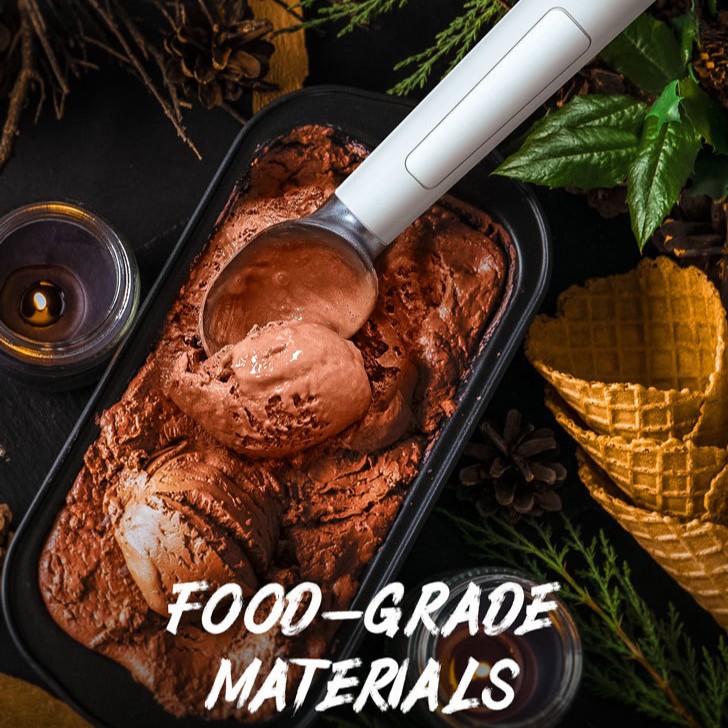 Heated ice cream scoop