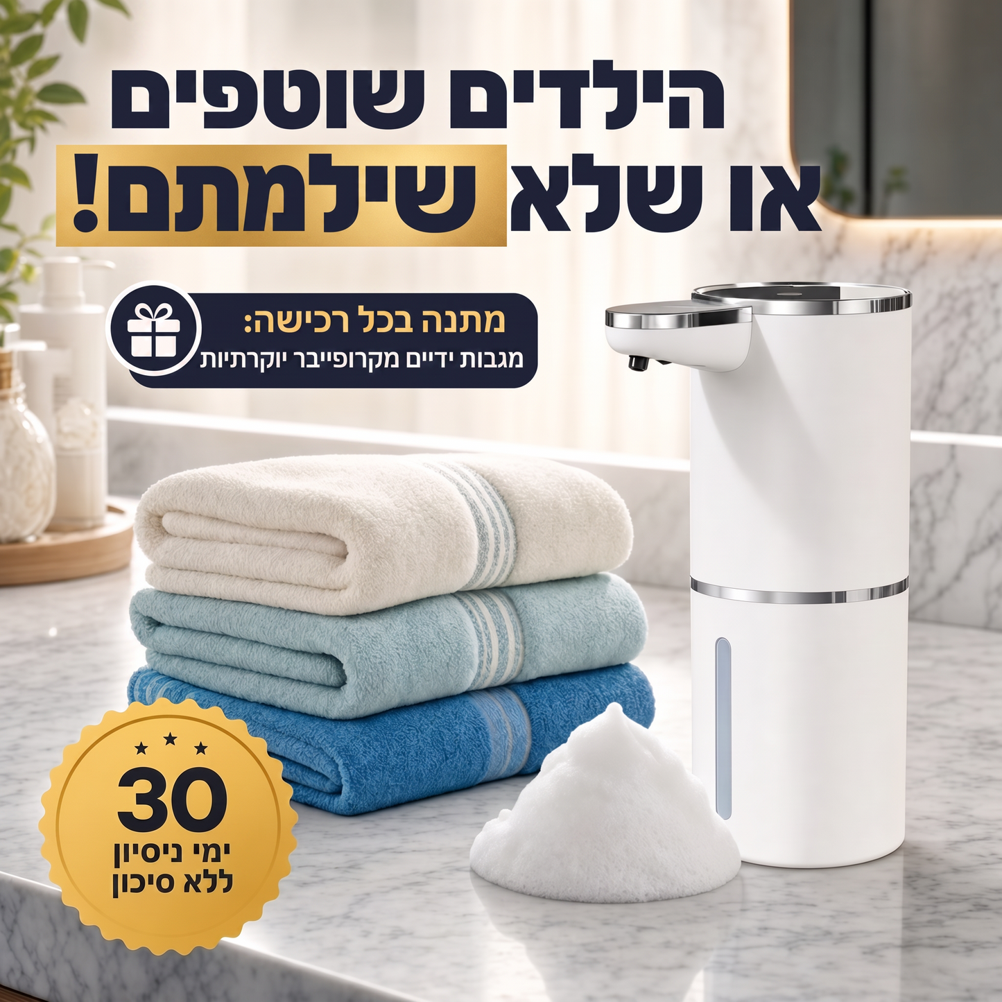 דיספנסר הסבון החכם של UNIQ'S